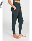 yogahose cosy pant kismet dunkles grau-gruen locker geschnitten hochwertige qualität