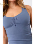 Mandala Balance Top - eclipse blue