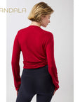 wickeljacke merinowolle von mandala rot