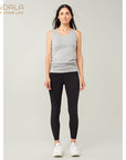 Mandala Cropped Legging - black