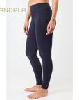 yoga leggings aus recyceltem Polyester von mandala dunkelblau
