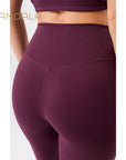 Mandala Monoprinted Tights - bordeaux