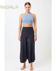 yogahose tulip weiter Schnitt dunkelblau von mandala aus tencel
