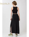 Mandala Athleisure Top - black