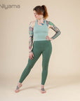 niyama essential cropped tank top iceberg green