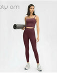 Yoga Leggings Holy Om Amanda - burgundy