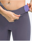 Yoga Leggings Holy Om Amanda - purple grey