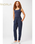 Mandala Cuffed Track Pants - saphire