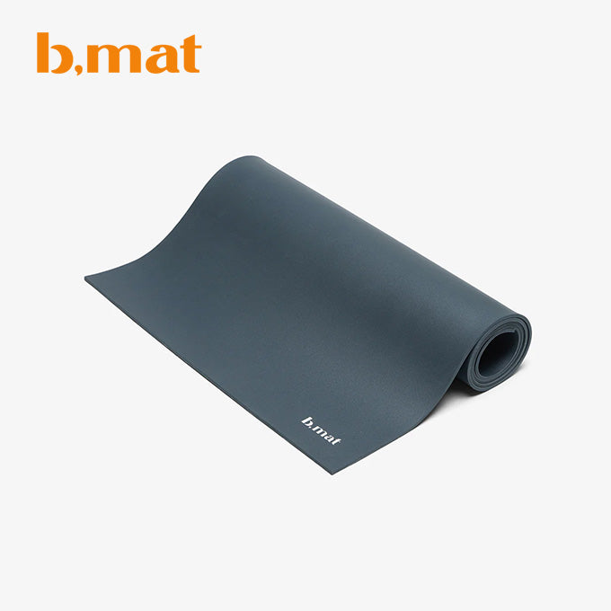 rutschfeste yogamatte b mat strong naturkautschuk grau