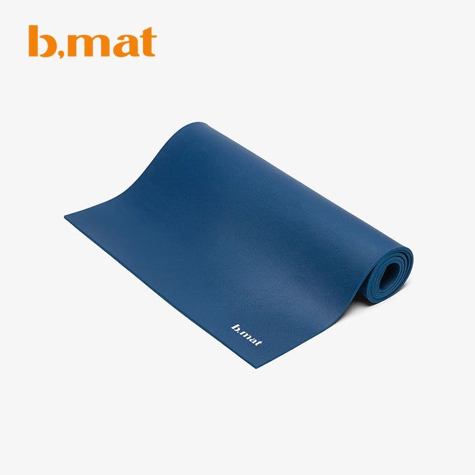 rutschfeste yogamatte b mat strong naturkautschuk blau