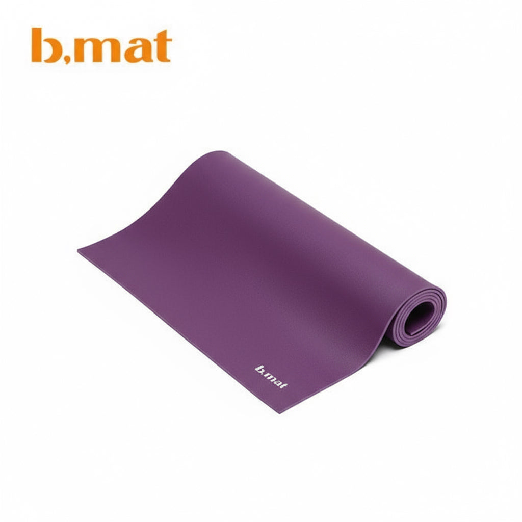 rutschfeste yogamatte b mat strong naturkautschuk violett