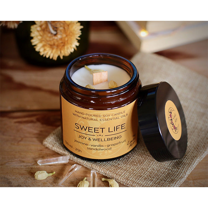 kerze Duft Jasmin  Vanille  Grapefruit  Sandelholz