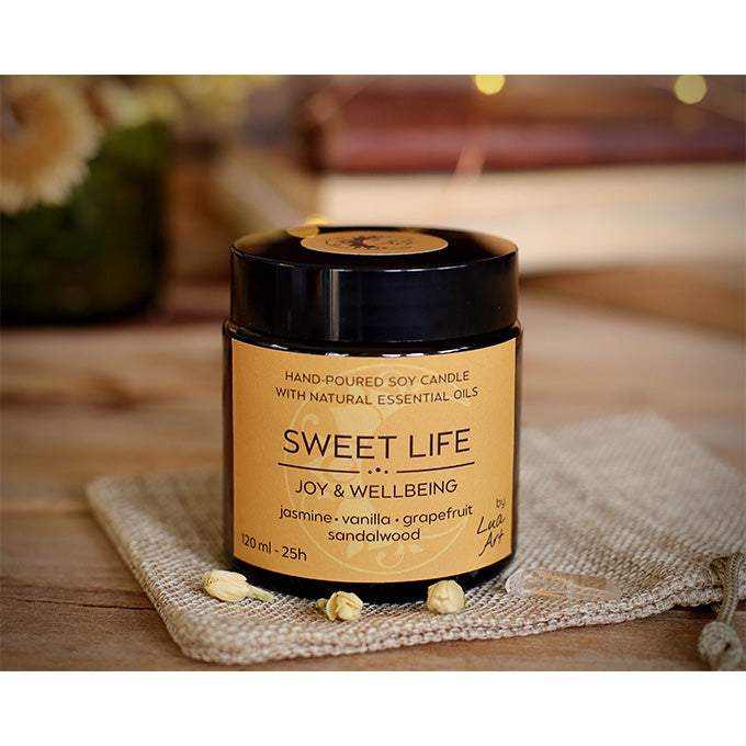 kerze Duft Jasmin  Vanille  Grapefruit  Sandelholz