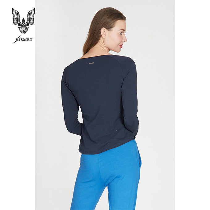 yoga langarm shirt kismet desna anthrazit baumwolle
