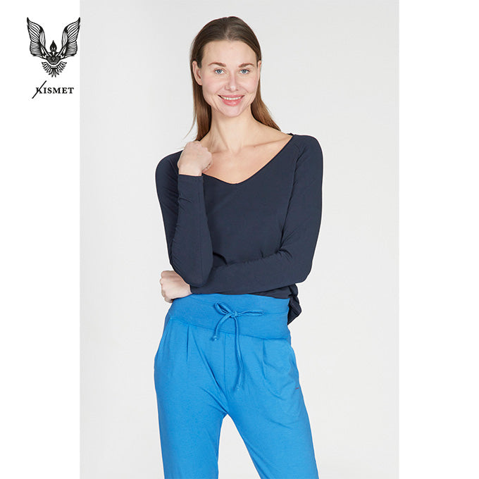 yoga langarm shirt kismet desna anthrazit baumwolle