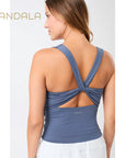 Mandala Balance Top - eclipse blue