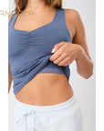 Mandala Balance Top - eclipse blue
