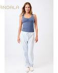 Mandala Balance Top - eclipse blue