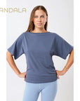 Mandala Butterfly T-Shirt - eclipse blue