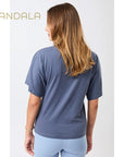 Mandala Butterfly T-Shirt - eclipse blue