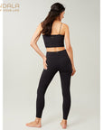 Mandala Cropped Legging - black