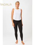Mandala Cropped Tank Top - white