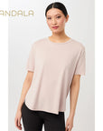 Mandala Halfmoon T-Shirt - sheer