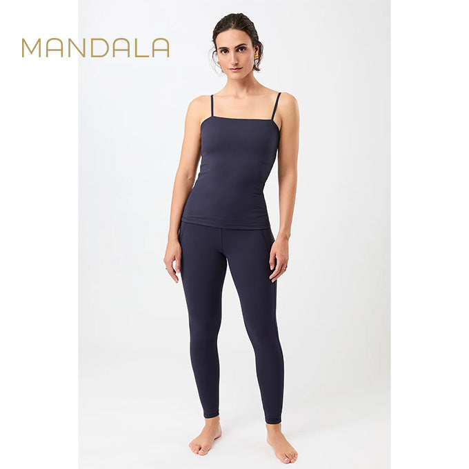 yoga leggings aus recyceltem Polyester von mandala dunkelblau