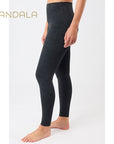 Mandala Monoprinted Tights - anthra