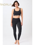 Mandala Monoprinted Tights - leo black