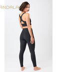 Mandala Monoprinted Tights - leo black