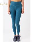 Mandala Monoprinted Tights - moonlight