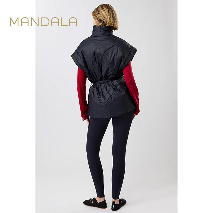 warme weste von mandala dunkelblau anthrazit