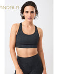 Mandala Sports Bra Printed - anthra print