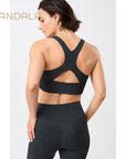 Mandala Sports Bra Printed - anthra print