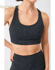Mandala Sports Bra Printed - anthra print