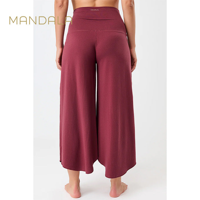 yogahose tulip weiter  Schnitt rot von mandala aus tencel
