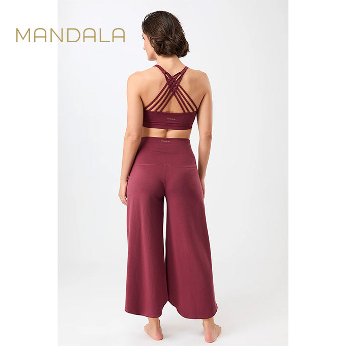 yogahose tulip weiter  Schnitt rot von mandala aus tencel