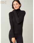 Mandala Turtle Neck Longsleeve - black