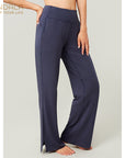 Mandala Wide Yoga Pants - Parisian Night