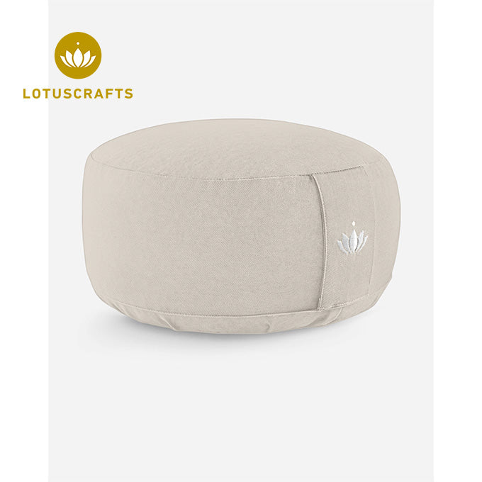 meditationskissen lotuscrafts lotus 15 cm light taupe