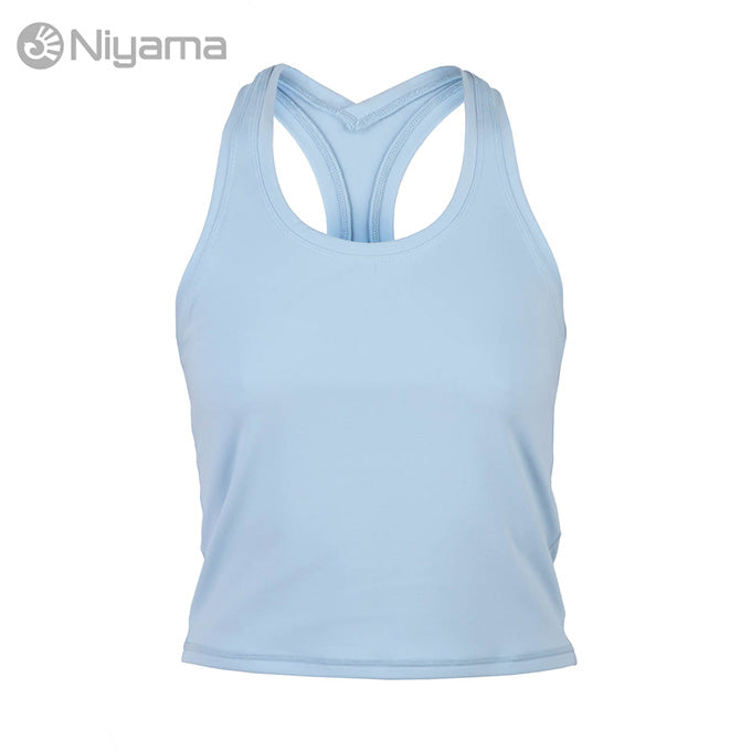 niyama essential tank top cropped frosted blue