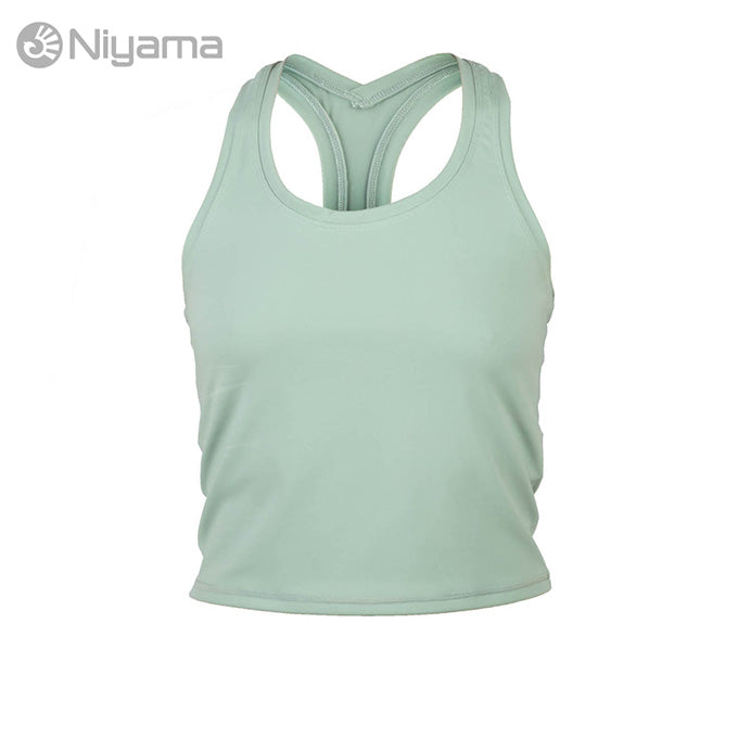 niyama essential cropped tank top iceberg green