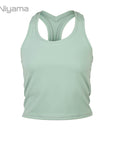 niyama essential cropped tank top iceberg green