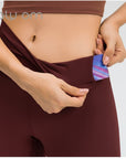 Yoga Leggings Holy Om Amanda - burgundy