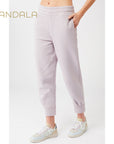 Mandala Natural Dye Track Pants - magnolia