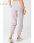 Mandala Natural Dye Track Pants - magnolia