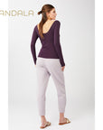 Mandala Natural Dye Track Pants - magnolia