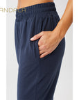 Mandala  Cuffed Track Pants - saphire