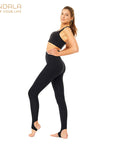 Mandala Cross Back Bra - black